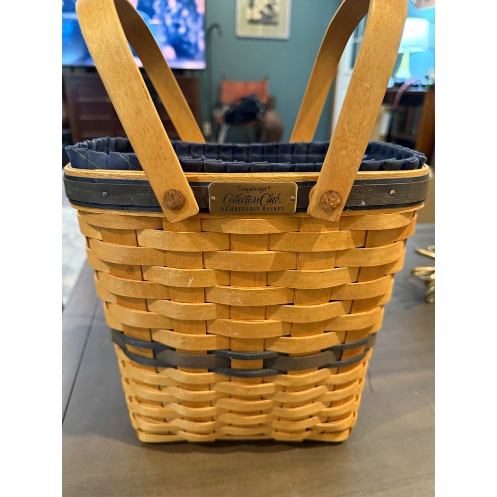 Longaberger 2000 Collectors Club Membership Basket Liner Protector Signed